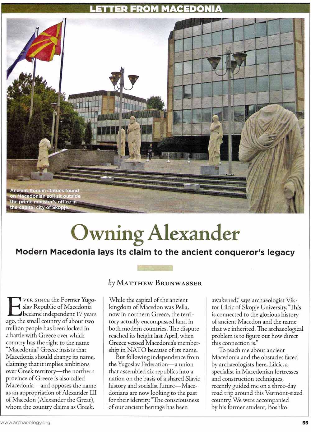Macedonia - Archaeology magazine 