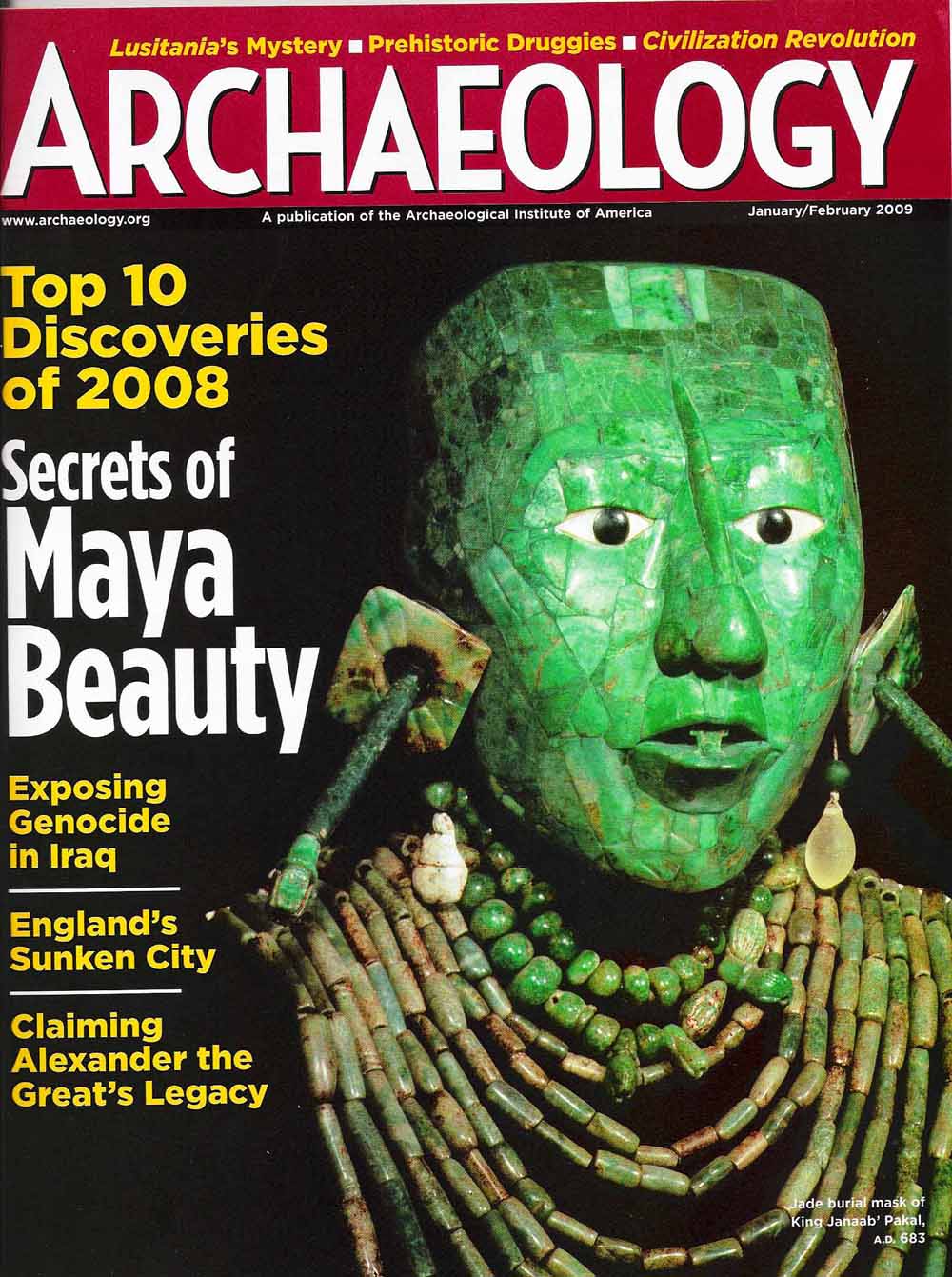 Archaeology magazine cover